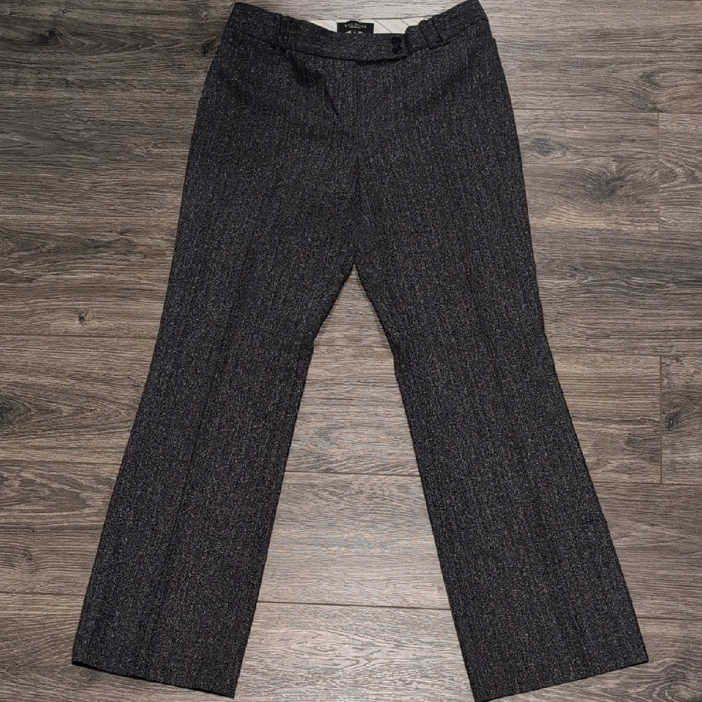 Talbots Charcoal and White Pinstripe Trousers